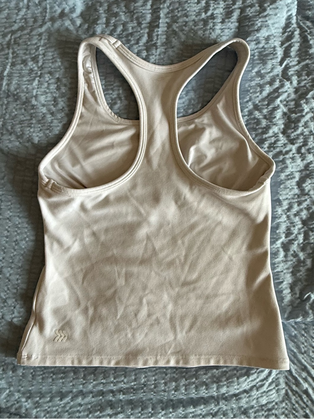 Girls’ Sleeveless Racerback Tank Top in White